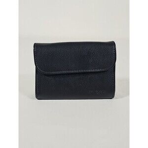 Ugo Vanelli of Paris Black Leather Clutch Wallet Coin Purse Purse